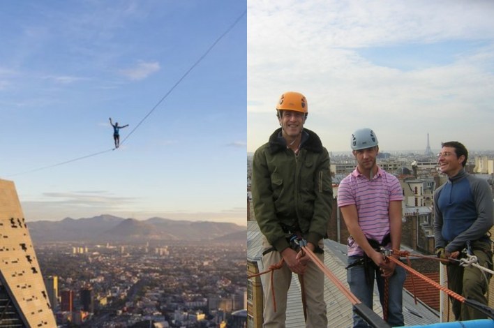 team building Paris : Highline ou pendule urbain